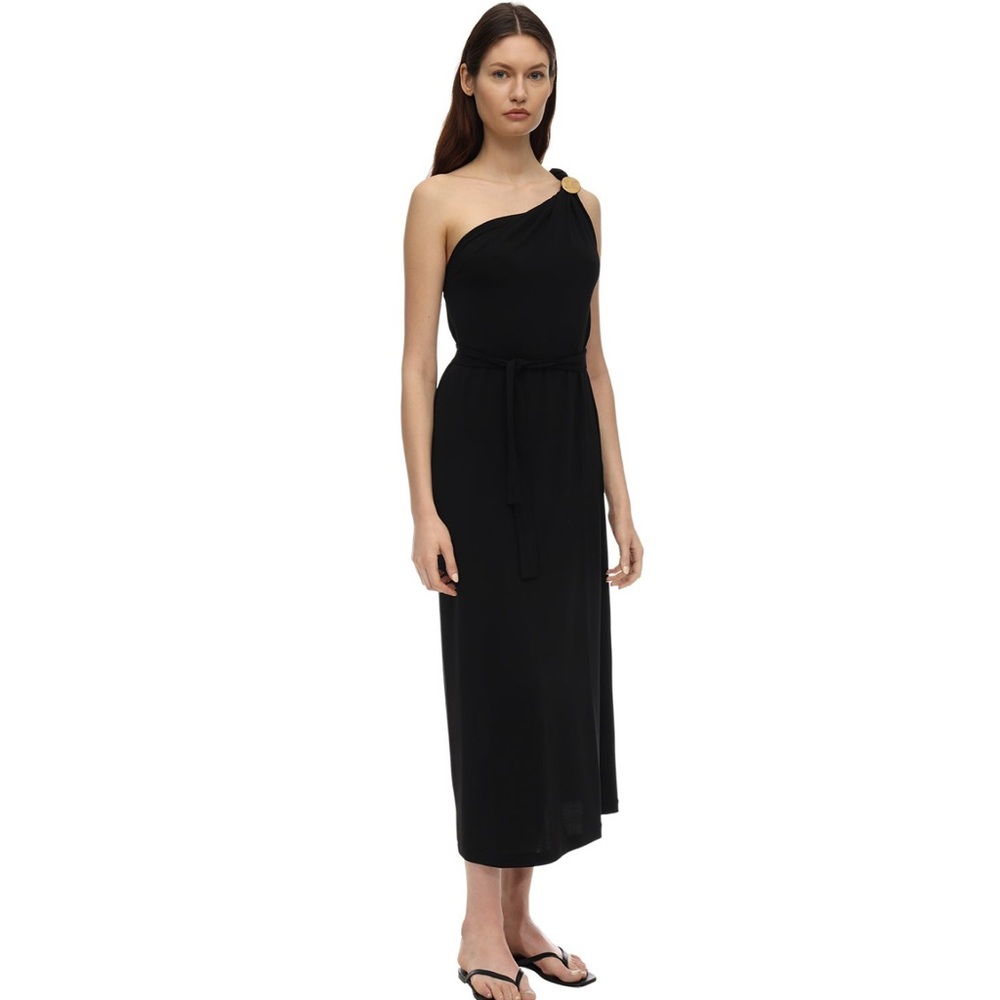 Max Mara Leisure Adam Dress Black One Shoulder